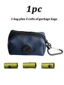 1pc Portable Dog Poop Bag Dispenser, Easy-Tear Pet Waste Bag Storage Box With Carabiner Clip, Compact Dog Poop Bag Organizer, Suitable For Small Medium Large Dogs, Essential For Outdoor Walking And Hiking, Pet Cleaning Supplies - Multicolor - View 10