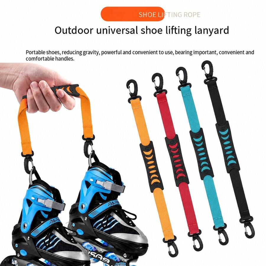 Ski Boots, Ice Skates, Hand Rope/Double Hook/Hanging Rope/Portable Outdoor Ski Board/Lifting Rope/Lifting Shoelaces/Roller Skates/Lifting Shoelaces - Multicolor - View 1