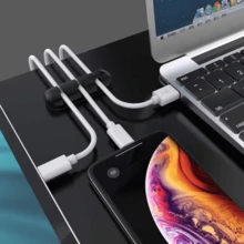 1Pc/3Pcs Cable Management Clips, Self-Adhesive Cable Organizer Clips For Desktop USB Charging Cables, Bedside Power Cords, Mouse Cables, PC Office Home Use - Multicolor - View 4