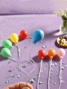 30/20/10 /Pcs Hiasan Bola Pelangi Mini, Stik Dekoratif Bola Bulat Aneka Warna, Hiasan Genggam Warna Acak untuk Kerajinan DIY & Tata Letak Pesta, untuk Kerajinan Tangan, Dekorasi Meja & Properti Foto - Beraneka warna - View 6