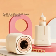 Electric Baby Milk Shaker, Hands-Free Automatic Milk Mixing, 360° Rotation, 3-Speed Adjustable, Compatible With Multiple Baby Bottle Brands, Newborn Gift - White - View 2