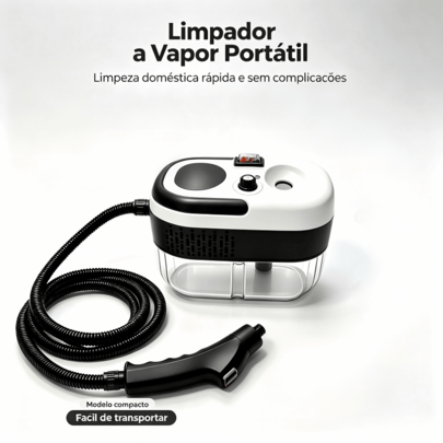 Limpador a vapor de alta temperatura, sem produtos químicos, com potência de 2500W e 110V, para limpeza profunda e esterilização. Ideal para cozinhas, banheiros, salas de estar e outros ambientes domésticos. Aparelho de limpeza altamente eficiente.
