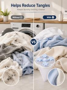 1/3pcs Laundry Ball Bag, Laundry Ball, Floating Lint Remover, Clothing Cleaning Filter Bag, Reusable Washing Machine Lint Collector And Protector Ball - Lint Remover, Washing Machine Lint/Fabric Protector Filter, Reusable Washing Machine Lint Collector And Protector Ball - Laundry And Washing Machine Cleaning Accessories, Floating Lint Cleaner (Suitable For Washing Machines) - A - View 6