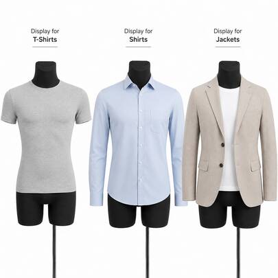 Male Female Dress Form Torso Stand For Boutique Clothing Display