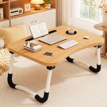 Portable Foldable Laptop Desk Tray With Cup Holder, For Bed/Sofa/Floor, Multipurpose Laptop Table Stand For Meal And Work, Suitable For Small Space - Multicolor - View 8