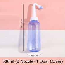 300ml Nasal Irrigation Pot, Nasal Rinse Bottle, Nasal Cleanser, Manual Valve Nasal Irrigator - Blue - View 1
