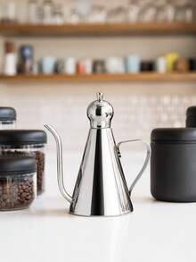 1pc Stainless Steel Gooseneck Pour Over Coffee Kettle, Mirror Polished Conical Kettle With Lid And Handle, Thin Spout For Controlled Flow, Suitable For Pour Over Coffee, Tea, Coffee Shop, Saudi National Day, Halloween And Christmas Gift - Multicolor - View 5