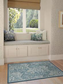1pc Vintage Southeast Asian Style American Luxury French Aesthetic Simple Floral Print - Soft Faux Cashmere Area Rug, Bathroom, Kitchen, Entrance, Hallway, Bedside, Living Room, Bedroom, All-Season Machine Washable Floor Mat, Home Decor - Multicolor - View 7