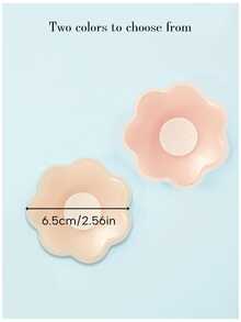2/10/20pcs Silicone Adhesive Nipple Covers, (20pcs Pack Includes 20pcs Non-Woven Fabric Flowers) Compact And Portable, Suitable For Travel And Beach, Fits Dresses, Camisoles And Bikinis - Multicolor - View 8