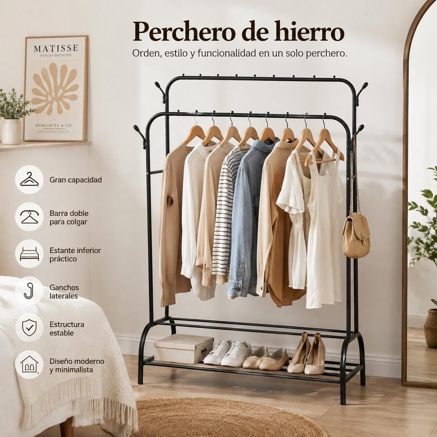 Clothing Racks - Noir - Voir 1