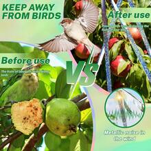1/2/5 Rolls Bird Repellent Reflective Tape (50.00m/Roll) | Bird Repellent Reflective Tape | Double-Sided Reflective Tape, Suitable For Orchards And Vegetable Gardens, Home Yards, Farm Orchards, Outdoor Spaces And Christmas Decoration Scenes, Outdoor Space Bird Repellent Solution, And Easy To Use - One Size - View 4