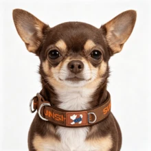 1 Buah Kalung Anjing Gaya Vintage | Cincin Ganda Berkekuatan Tarik Tinggi | Anyaman Poliester Jacquard Huruf | Lapisan Neoprene yang Nyaman untuk Melindungi Bulu | Dapat Diatur | Cocok untuk Anjing Kecil dan Sedang untuk Penggunaan di Dalam dan Luar Ruangan - Coklat - View 3