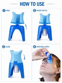 Easy-Grip Portable Eye Drop Aid, Reusable, Compatible With Most Standard Eye Drop Bottles, Suitable For Elderly And Children, Easy Self-Application Without Hand Tremors, Prevents Medication Waste And Eye Contact Infection, Compact Space-Saving Design, Portable For Home, Office, Travel, Daily Eye Care Essential, All-Age Eye Drop Aid Bracket - View 8