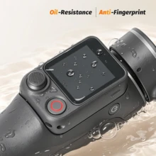 [2+2件] Osmo Pocket 4P+ OM8P 螢幕保護貼，Pocket 4 Pro 配件，鋼化玻璃螢幕保護貼，9H 硬度，超清晰，觸控靈敏，無氣泡，套裝包含：Pocket 4P 主螢幕 X2 + OM8P 觀景窗主螢幕 X2 - 查看 9