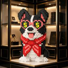 This 2816-Piece Building Block Assembly Of A Money-Loving Dog Is Adorable And Cute, Making It A Perfect Gift And An Excellent Choice For Couples And Parents. The Assembly Difficulty Is High. It's A Perfect Gift For Christmas, Halloween, And The Back-To-School Season. - Multicolor - View 1