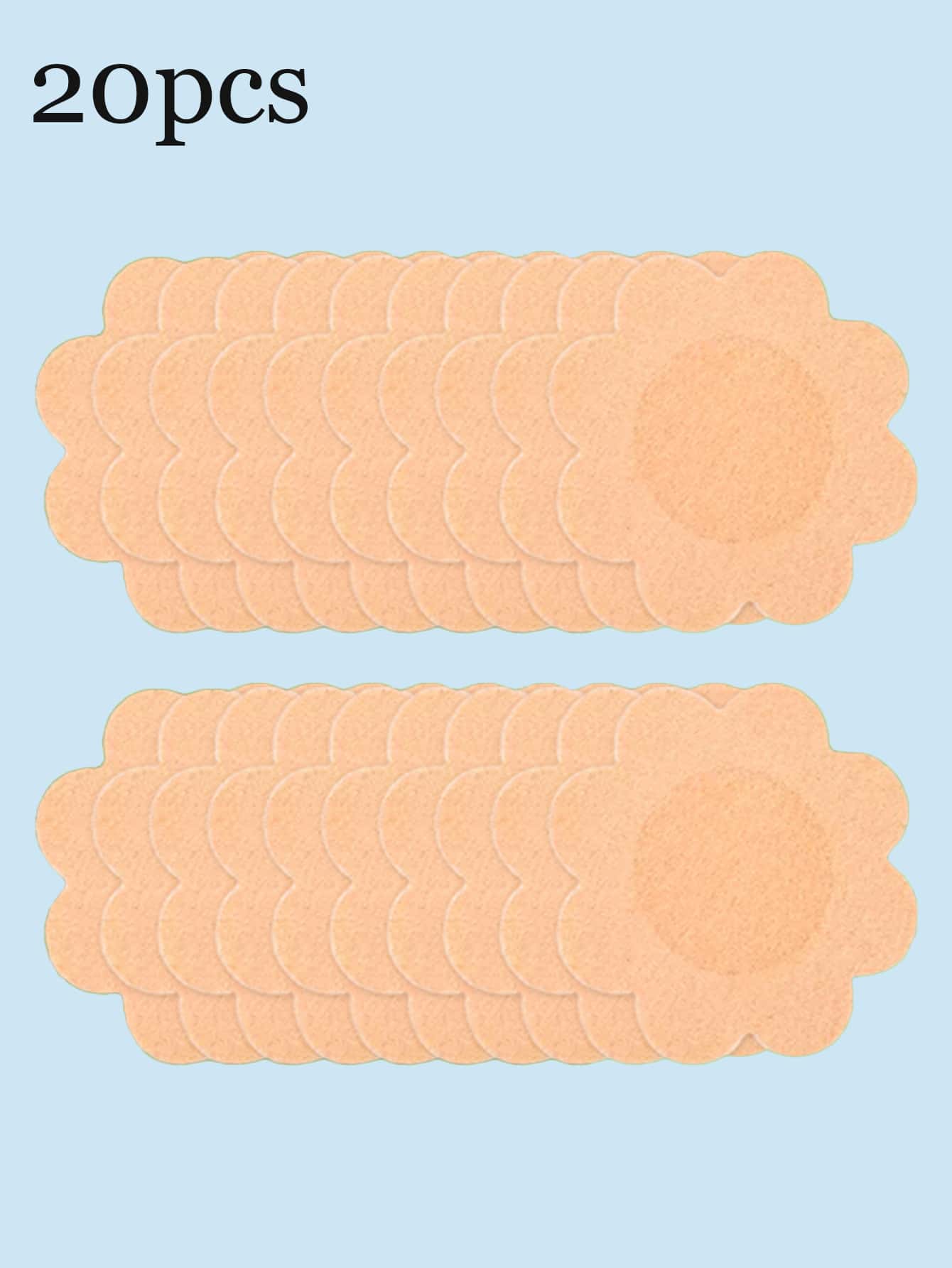1 bộ (10/20/30 miếng) miếng dán nâng ngực tàng hình cánh hoa bằng silicone dán cho nữ, phù hợp cho nhiều dịp, thoải mái và dễ đeo - Nhiều màu - Xem 9