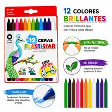 12/24 Ceras de Colores Plastistar STARPLAST, Ceras Plásticas Resistentes con Colores Vivos y Trazo Suave, Material Escolar para Dibujar, Pintar y Colorear - Conjuntos - Ver 5