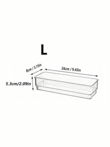 (2026 New Model)Clear Plastic Drawer Organizer Set, Transparent Plastic Modular Stackable Storage Trays For Makeup, Jewelry, Stationery, Bedroom Bathroom Office Drawer Organization, Back To School Dorm Room Essentials, Fall Home Storage - Multicolor - View 14