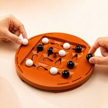2 Player Strategy Board Game, Logic Track Marble Battle Game, Interactive Tabletop Brain Teaser For Family Game Night And Parties, Christmas Gift, Birthday Gift, Holiday Gift - Multicolor - View 4