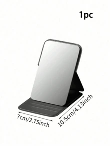 1Pc Folding Table Makeup Mirror,For Touch-Up, For Home,Office Dressing, Standable Flip Cover Design,Pocket Cosmetic Mirror/Room Decor/Compact Mirror/1 Dollar Item/Self Care/Travel Essential - Multicolor - View 9
