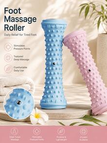 Plantar Fasciitis Foot Massage Roller, Deep Tissue Spiky Pressure Point Massager, Arch And Heel Relief Tool, Reflexology Muscle Recovery Roller, Portable Foot Care, Suitable For Home, Office, Gym, For Runners, Nurses, Long-Standing Workers, Father's Day, Christmas Gift - Multicolor - View 6