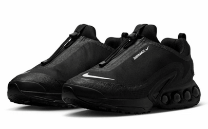 Nike Air Max Dn Roam Fashionable Comfortable Fabric Synthetic Leather Casual Running Shoes Unisex Black