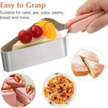 1pc Metal Adjustable Cake Cutter, All-In-One Cake Slicer, Non-Slip Soft Rubber Handle, One-Cut Slice And Hold Cake Without Crumbling, Suitable For Cake, Pizza, Pie, Bread, Home Baking Party Cake Dividing Tool, Easily Slice And Transfer Pastries, Easy To Clean Kitchen Gadget - View 5