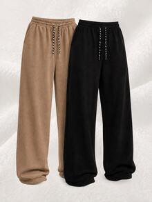 Women Sweatpants - Black Whole Bean Coffee - View 1