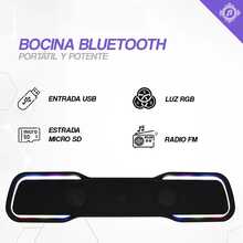 Bocina Bluetooth Portátil con Luces RGB Multicolor, Altavoz Inalámbrico con Sonido Potente y Graves Claros, Diseño Moderno para Fiestas, Karaoke, Reuniones con Amigos, Hogar y Viajes, Conexión Estable y Batería Recargable para Disfrutar tu Música Favorita en Cualquier Lugar - Ver 13
