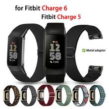 1Pc Elastic Nylon Wristbands Compatible With Charge 6 Bands/ Charge 5 Bands,Elastic Adjustable Sport Replacement Wristbands For Men Women - For  Charge 6/5 - View 2