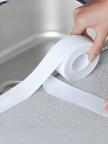 1 捲防水自黏式 PVC 密封膠帶,適用於水槽、浴缸、檯面和地板等多表面密封,防霉且易於清潔,3.2m - 彩色 - 查看 15
