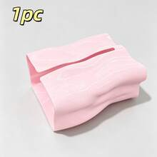 1pc Wavy Texture Tissue Box, Glossy Finish Paper Towel Storage Box, Large Opening Easy To Replace Tissues, Living Room Desktop Napkin Holder, Luxury Home Decor - View 14