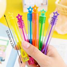 Creative Five-Point Star Bubble Wand, Test Tube Style, Colorful Appearance, Festival Event Decoration Prop, Outdoor Party Atmosphere Bubble Tube - Multicolor - View 5
