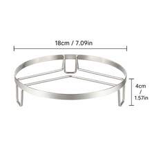 1pc Stainless Steel Heat Insulating Rack, Heat Insulating Pad, Cooling Rack, Portable Heat Insulating Steamer Rack, Suitable For Hot Pots, Hot Dishes, Cookware And Plates. - View 8