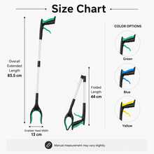 Extra Long Folding Grabber, With 360° Rotating Non-Slip Claw And Magnetic Tip, Suitable For Outdoor Trash Collection, Home Cleaning, Trash Pickup, Heavy Duty Grabber, Suitable For Indoor And Outdoor Use, Suitable For Elderly People, Can Be Used With Wheelchair Reach Tool - One Size Fits All - View 11
