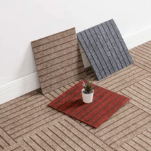 10pcs Self-Adhesive Carpet Tiles, Removable And Reusable, Peel And Stick DIY Floor Mats, Suitable For Dining Room And Bedroom - A - View 5