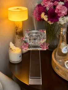 The New Incense Burner, A Stylish Gulf-Inspired Burner For Oud And Incense, Complements Your Elegance And Suits Your Home, Whether For Daily Personal Use Or Gatherings With Friends And Guests. This Burner Is Perfect For The Majlis (Sitting Room), Reception Areas, And Home Hospitality, And Makes A Wonderful Gift To Pair With Fine Incense For Brides, Special Occasions, And Wedding Favors. - pink 1pc - View 6