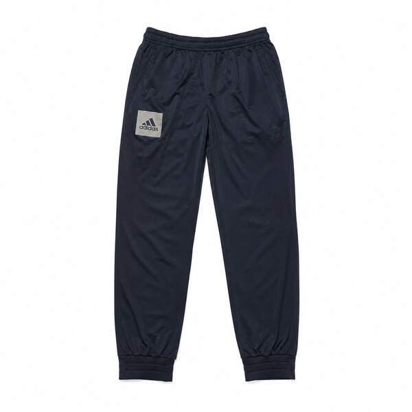 Celana Track adidas Performance Classic Warna Biru Tua dengan Patchwork Logo Persegi dan Potongan Jogger, Unisex
