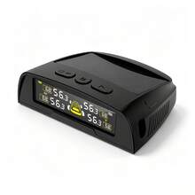 YNF Solar Powered Wireless TPMS Tire Pressure Monitoring System, 4 External Sensors, Real-Time Data Display, High/Low Pressure & Temperature Alarm, Sensor Disconnection Reminder - A - View 8