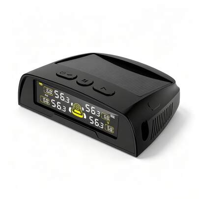 Sistema de Monitoreo de Presión de Neumáticos Inalámbrico Alimentado por Energía Solar YNF, 4 Sensores Externos, Pantalla de Datos en Tiempo Real, Alarma de Presión Alta/Baja y Temperatura, Recordatorio de Desconexión del Sensor