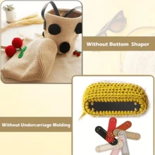 1/2/3/4 Buah Alas Tas Anyaman Tangan PU, Set Perlengkapan Kerajinan PU, Aksesoris Alas Koper, Bahan Pembuatan Dompet DIY - Beraneka warna - View 6