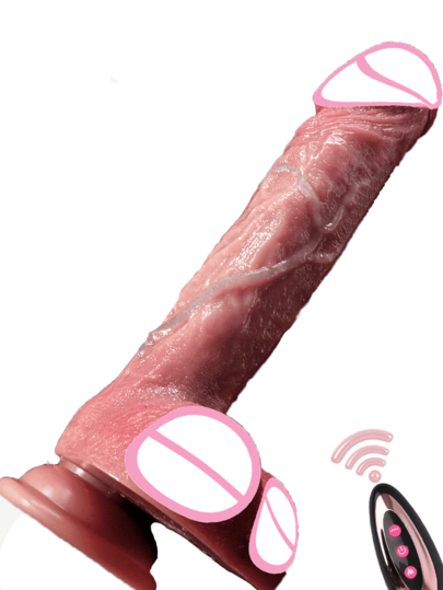 G-Spot Vibrating Thrusting Massager, Realistic Skin, Soft Silicone, Adult Toy For Women, Couples Sex Toy, Vaginal Massager, Thrusting + Vibration + Remote Control + Strong Suction Cup + Waterproof, Gift Box Packaging, Discreet Shipping
