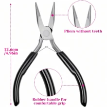 1/2/3pcs Diagonal Pliers/Round Nose Pliers/Bent Nose Pliers, Plastic Model Trimming Pliers DIY Gold Silver Copper Wire Cutter, Suitable For Jewelry Making And Repair, Household Small Pliers - Pliers - View 4