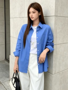 Women Midi Dresses - Blue - View 5