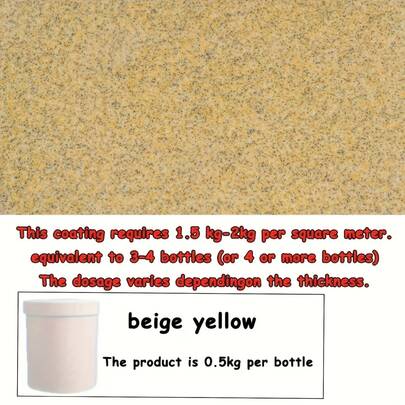 0.5kg Self‑Leveling Epoxy Colored Sand Floor Coating, 8 Colors, Wear‑Resistant Anti‑Slip Marble‑Style Finish, Indoor & Outdoor Professional Flooring