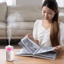 SOKANY Eternal Flower Humidifier, USB Aromatherapy Humidifier, Dual Speed Mist Mode, Multiple Color Ambient Light, 180ml Water Tank, Quiet Hydration, Nano-Level Fine Mist, Suitable For Home/Bedroom/Car And Other Scenes - Multicolor - View 12
