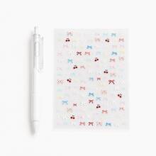 White Ballpoint Pen + Bowknot DIY Sticker 2 Pieces Set, Suitable For Students, Writers, Perfect Gift For Back To School - Pen + Stickers - View 8