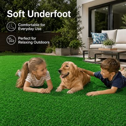 Suministros de Halloween, Alfombra de césped artificial, Alfombra de césped falso realista - Adecuada para bodas, jardines, patios. Ideal para eventos de fiesta, decoración del hogar y comercial, apta para mascotas, alfombra sintética resistente a la intemperie para exteriores, decoración de fiesta, césped artificial, alfombra de césped
