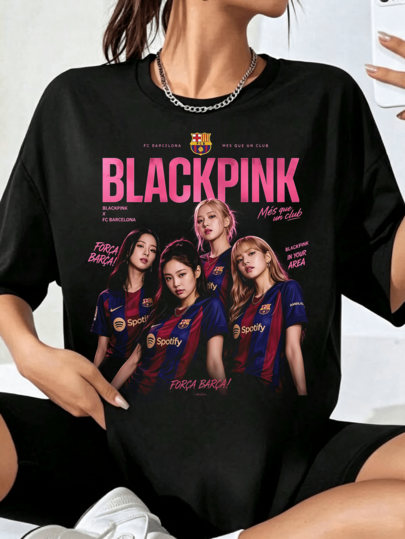 BBLACKPINK X FC Barcelonaa Collab Art, K-Pop Girl Group In Barca Jerseys, Epic Crossover With Legendary Spanish Football Giant