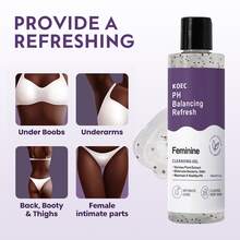 Refresh PH Balanced Intimate Wash - Natural Feminine Hygiene Gel, Gentle Cleansing, Odor Control And Skin Nourishing - PH Balanced Formula Suitable For All Skin Types Refresh Plant-Based Feminine Intimate Wash - PH Balanced, Antibacterial Balanced PH Cleansing Wash - Multiple - View 6